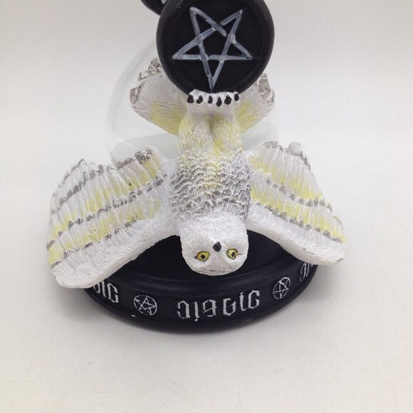 Snowy Owl Magic Sand Timer Pentagram 7 inch Tall New 13418 - Picture 4 of 6